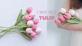 Crochet Tulip Flowers 🌷 - Friendly Tutorial for Beginners | NHÀ LEN