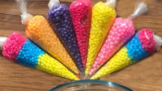 Making Crunchy Foam Slime With Piping Bags | GLOSSY SLIME | ASMR Slime Videos #1781