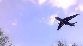WGHP VIDEO: C-5A GALAXY FLIES LOW OVER HOME IN GREENSBORO