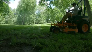 I Am NOT Used To CUTTING Dry GRASS! DANGEROUS STRIPES!!! #lawncare #mowing #landscaping