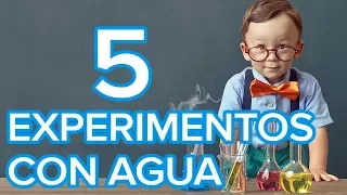 5 experimentos con agua para niños | Ciencia divertida