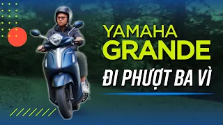 Mang Yamaha Grande đi Ba Vì ngắm dã quỳ: Xe tay ga leo núi có ưu nhược gì?