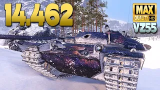 Vz. 55: Huge damage on map Mannerheim - World of Tanks