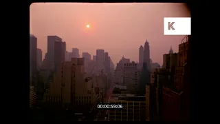 1970s New York City, Sunset Over Manhattan Skyline, 35mm