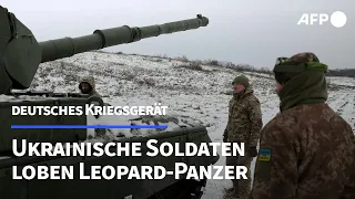 Ukrainische Soldaten schwärmen vom Leopard-Panzer | AFP
