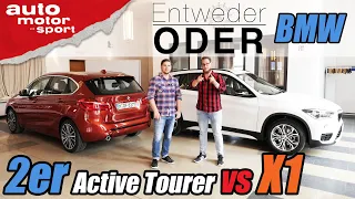 BMW X1 vs 2er Active Tourer | Entweder ODER | (Vergleich/Review) auto motor und sport