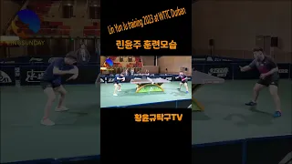 Lin Yun Ju training 2023 at WTTC Durban #황윤규탁구tv