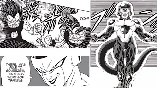 Black Frieza VS MUI Goku & Ultra Ego Vegeta Full fight | Dragon Ball Super manga { DBS ch 87}