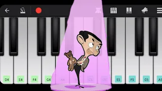 Mr. Bean animated cartoon theme song on perfect piano || Art and craft