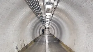 A Walk Under the Greenwich Foot Tunnel. #thames #riverthames #thamesriver #uk #river #towerbridge