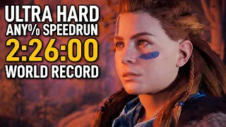 Horizon Zero Dawn Any% Ultra Hard Speedrun in 2:26:00 - World Record