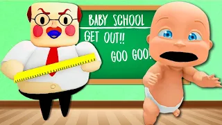 Baby Escapes BABY SCHOOL!