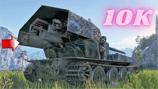 Waffenträger auf E 100  10K Damage  World of Tanks,WoT Replays tank battle