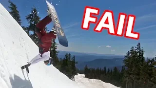 FAILING TO LEARN SNOWBOARD TRICKS