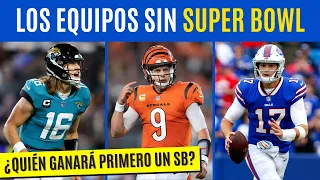 ¿Qué equipos NO han GANADO SUPER BOWL?