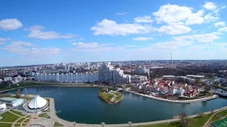 Минск на ладонях, с высоты птичьего  полета | View of Minsk