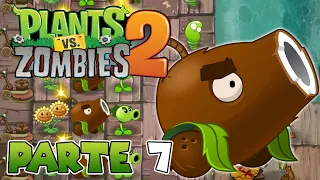 ¡DESTRUYO A LOS ZOMBIES CON MI NUEVO COCOCAÑÓN! | PARTE #7 | PLANTS VS ZOMBIES 2