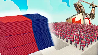 100x CRUSADER + 1x GIANT vs 3x EVERY GOD - Totally Accurate Battle Simulator TABS