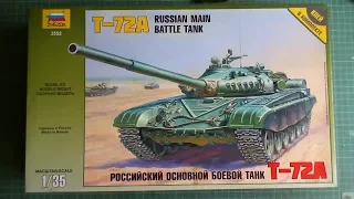 Zvezda 1/35 Russian Main Battle Tank T-72A  Build Update #1