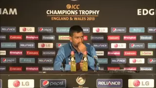 MS Dhoni Post-match Press Conference, England v India, ICC CT Final, 23 June 2013