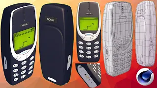 3D MODELING | CINEMA 4D | NOKIA 3310 | MOBILE PHONE