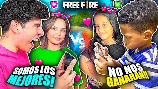 MI NOVIA Y YO NOS ENFRENTAMOS A TILIN VIRAL Y ANGI FIRE EN UN PVP DE PAREJAS MUY TOXICO EN FREE FIRE