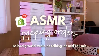 ASMR packing orders for my small business ✿  real time work with me, no talking, no background music