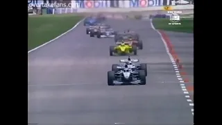 The Start of the 2000 German GP (Old Hockenheim Layout)