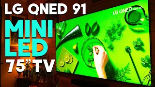 LG QNED Mini LED TV 75 Inch  TV | Unboxing Set Up & First Impressions