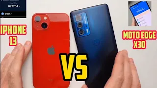 moto edge x30 vs iphone 13 speed test 🔥🔥