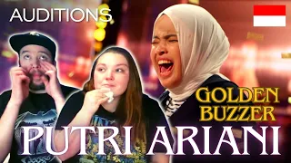 WE'RE SPEECHLESS!🥲| Putri Ariani receives the GOLDEN BUZZER from Simon Cowell | REACTION #indonesia