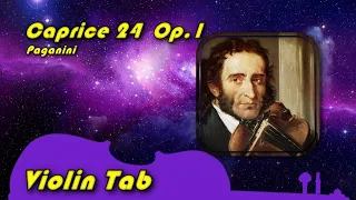 Caprice 24 Paganini Op 1 Violin Tab Tutorial