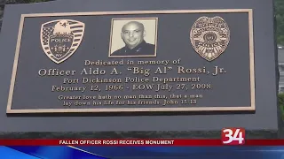 Memorial Monument for fallen Police Officer Aldo Rossi unveiled in Port Dickinson