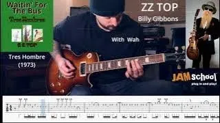 ZZ Top Waitin' For The Bus Billy Gibbons Guitar Solo (With TAB)