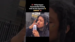 ‼️Philly Rapper Paymeskrilla Putting Wok On His Cigarette‼️😳😳 #shorts