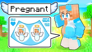 Omz CRAZY FAN GIRL Pregnant with TWIN ANGELS in Minecraft!(Roxy and Lily)