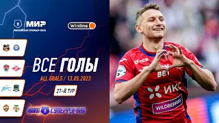 Все голы 13.05.2023 | 27 тур Мир РПЛ 2022/23