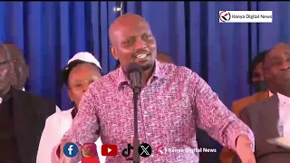 'I have driven in the wrong side nifike hapa haraka to tell Uhuru uchaguzi uliisha!' CS Moses Kuria