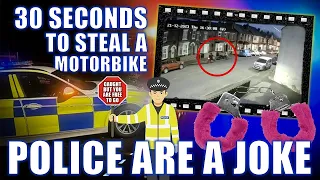 30 Seconds To Steal A Motorbike - Police Are A Joke