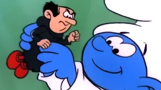 Gargamel znów się skurczył! Mały Smerf myśli, że jest zabawką! • Kreskówki dla dzieci • Smerfy