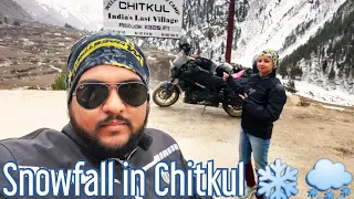 The last village of India - Chitkul | Snowfall in Chitkul ❄🌨 | Winter Spiti 2021 | Kalpa to Chitkul