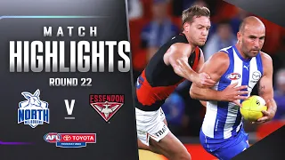 North Melbourne v Essendon Highlights | Round 22, 2023 | AFL
