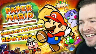Paper Mario die Legende vom Äonentor | ÜBERSICHTSTRAILER REAKTION