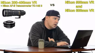 Nikon 200-400mm VR + Nikon TC-14E II vs Nikon 500mm VR vs Nikon 600mm VR for Bird Photography