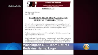 Washington NFL Team Retires Redskins Name, Logo