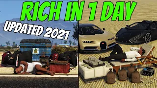 GTA 5 - Become Rich in 1 Day Starting From Level 1 | Updated for 2021