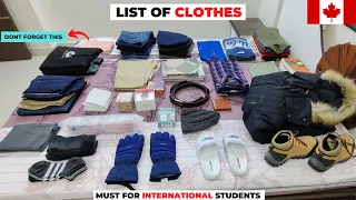 CLOTHES PACKING FOR CANADA 2021 | CLOTHES PACKING FOR CANADA FROM INDIA | PACKING LIST FOR STUDENTS