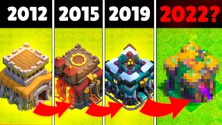 Die Entwicklung des Rathaus in Clash of Clans! (2012-2022)