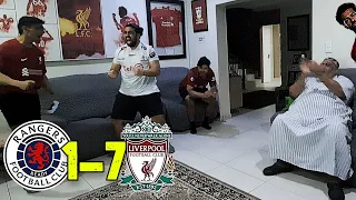 RANGERS vs LIVERPOOL (1-7) LIVE FAN REACTION!! MO SALAH SCORES THE QUICKEST HAT-TRICK IN UCL HISTORY