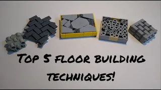 Top 5 Lego Floor Building Techniques/ Tutorial